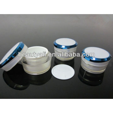 Silber Linie Acryl Creme Container Glas 5ml 10ml 15ml 30ml 50ml 100ml